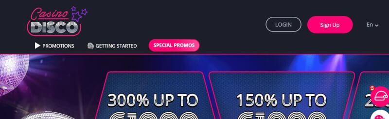 casinodisco website offers gambling games, ilk depozit əlavə və yeni oyunçular üçün kampaniyalar-loqosu