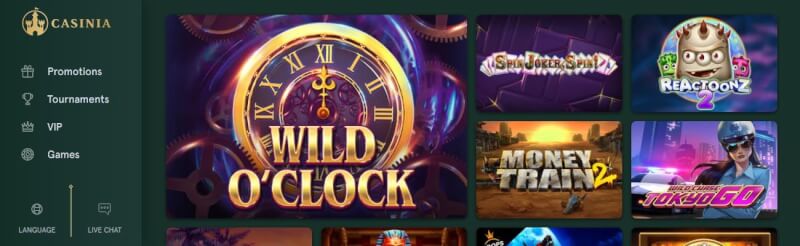 casinia website provides casino games, çox ilk depozit əlavə və yeni oyunçular üçün təkliflər-loqosu