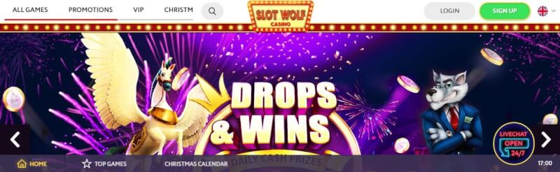 slotwolf website provides casino games and offers for brand new players-logo