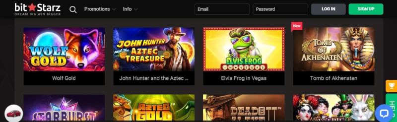 bitstarz website provides gambling games and promotions for new players-logo