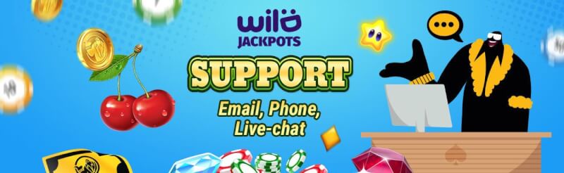 wild jackpots support options review-logo