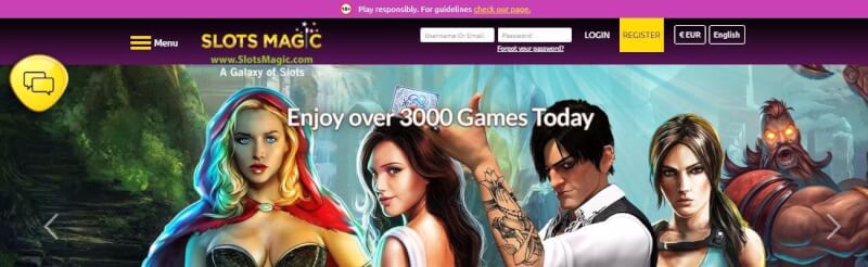 slotsmagic homepage provides gambling games, çox ilk depozit əlavə və yeni oyunçular üçün təkliflər-loqosu