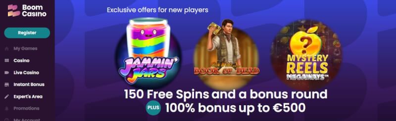 Boom Casino Lobby-loqosu