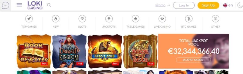 loki casino homepage offers casino games, ilk depozit əlavə və yeni oyunçular üçün promosyonlar-loqosu