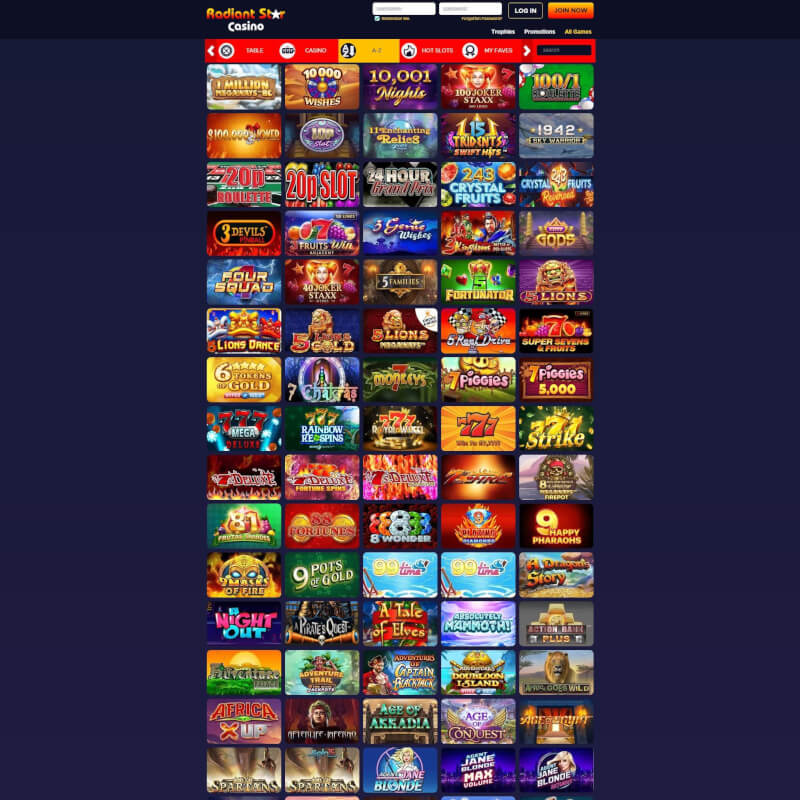 Radiant celebrity casino screenshot 2