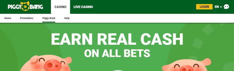 piggy bang homepage offers gambling games, ilk depozit əlavə və yeni oyunçular üçün promosyonlar-loqosu
