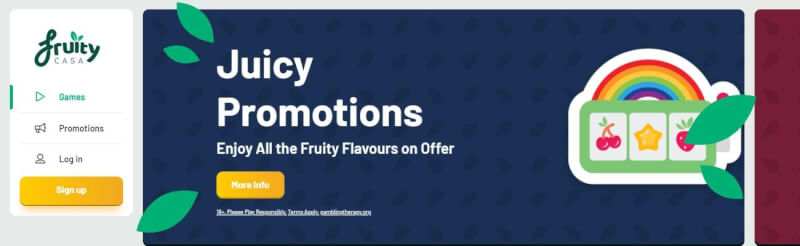 fruity casa website provides gambling games, ilk depozit əlavə və yeni oyunçular üçün kampaniyalar-loqosu