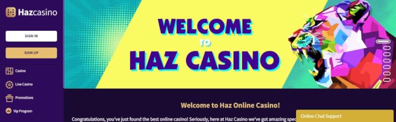 haz casino website provides gambling games, yeni oyunçular üçün ilk depozit bonusu və promosyonlar-loqosu