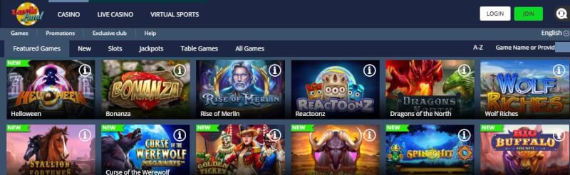 luckland casino website provides gambling games, first deposit bonus and campaigns for new players-logo