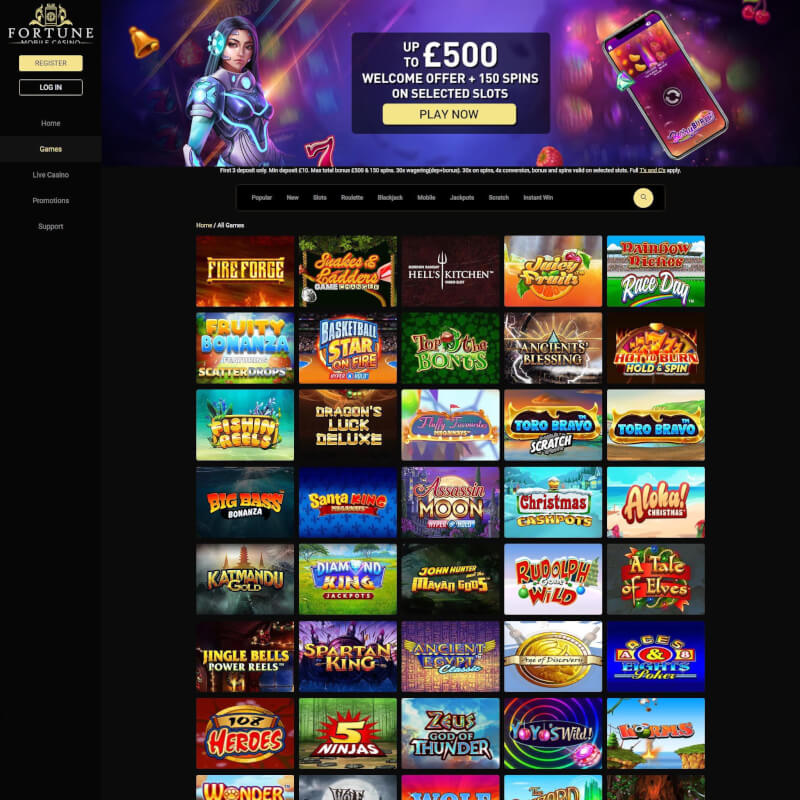 Fortune Mobile Casino screenshot 2