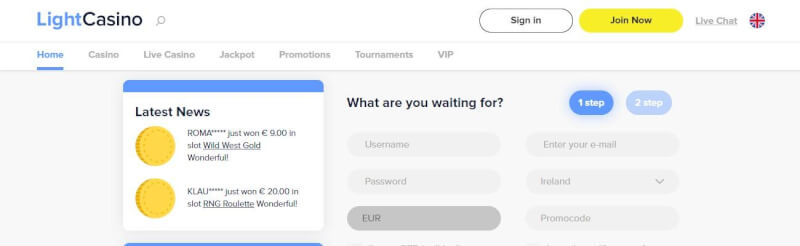 light casino homepage offers casino games, çox ilk depozit əlavə və yeni oyunçular üçün təkliflər-loqosu