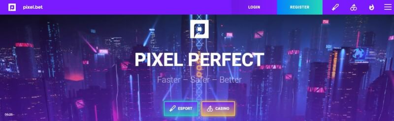 pixel.bet casino website offers gambling games, esports wagering and offers for brand new players-logo