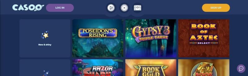 casoo casino website offers casino games, ilk depozit əlavə və yeni oyunçular üçün kampaniyalar-loqosu