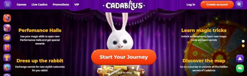 cadabrus casino website offers casino games and promotions for new players-logo