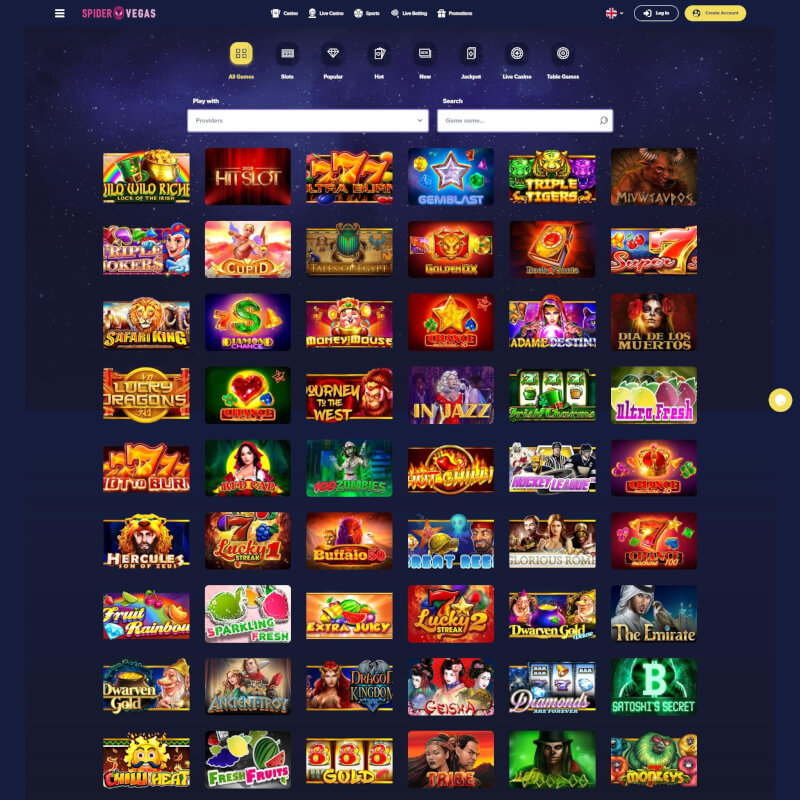 Spider Las vegas Casino screenshot 2