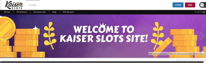 kaiserslots casino website offers gambling games, very first deposit extra and offers for brand new players-logo