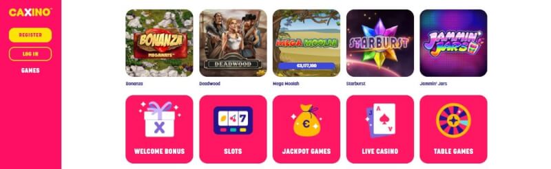 Caxino Casino Casino Lobby provide games, slot maşınları, canlı kazino, jackpot games and bonuses-logo
