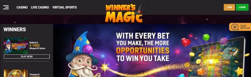 winners secret casino homepage offers casino games, ilk depozit bonusu və yeni oyunçular üçün kampaniyalar-loqosu