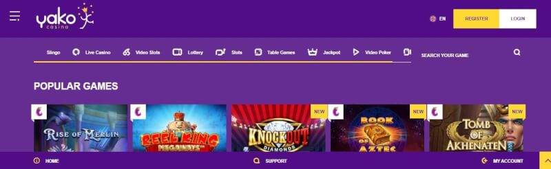 yako casino website provides gambling games, ilk depozit əlavə və yeni oyunçular üçün kampaniyalar-loqosu