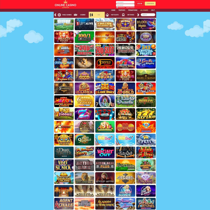 internet casino London screenshot 2