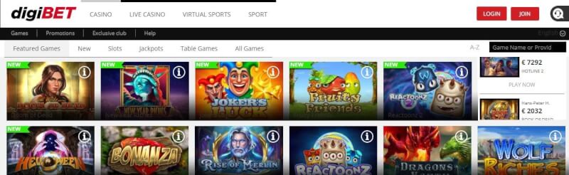 digibet casino homepage provides casino games, ilk depozit əlavə və yeni oyunçular üçün promosyonlar-loqosu