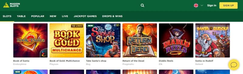 mason slot machines homepage provides casino games, ilk depozit əlavə və yeni oyunçular üçün kampaniyalar-loqosu