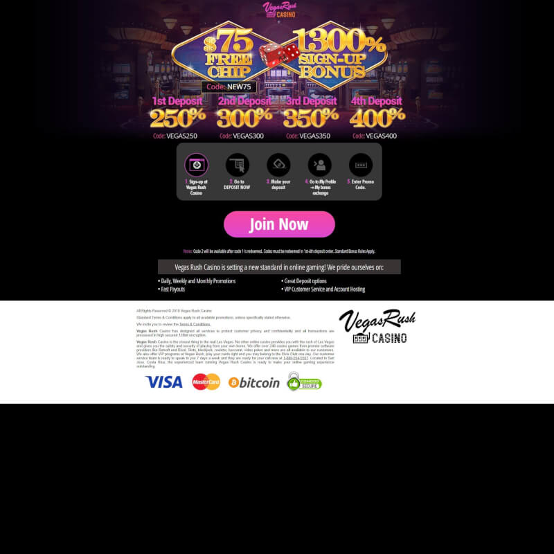 Vegas race Casino screenshot 1