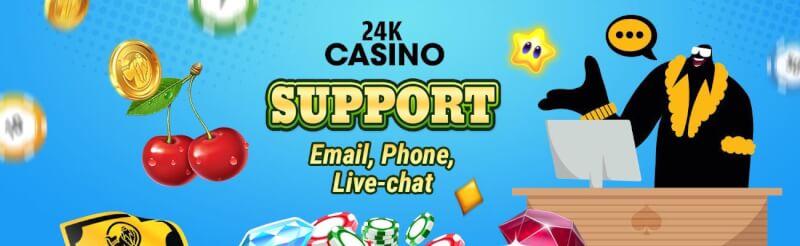 24k casino support options review-logo
